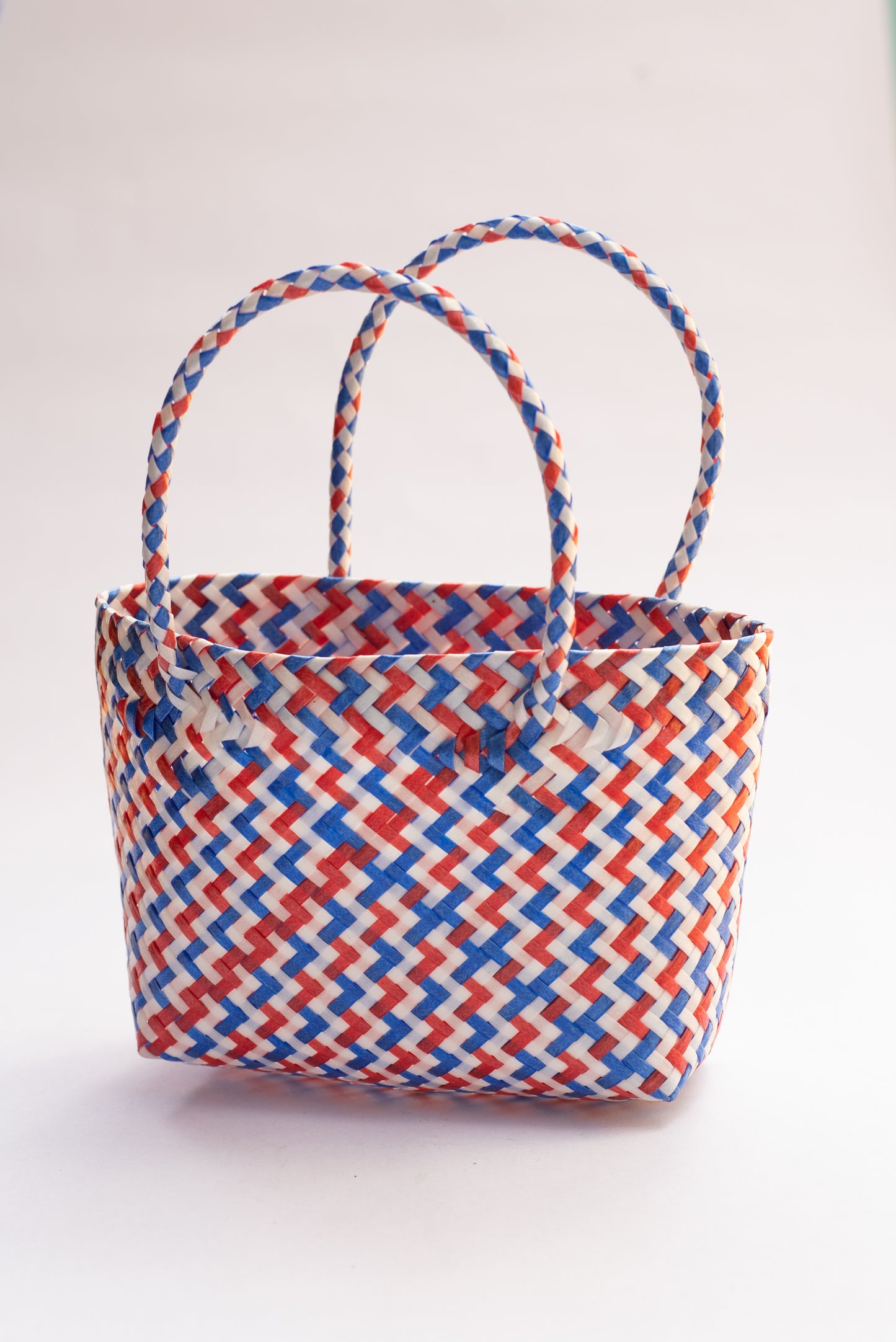 Handwoven Mini Bag - Red, White, & Blue
