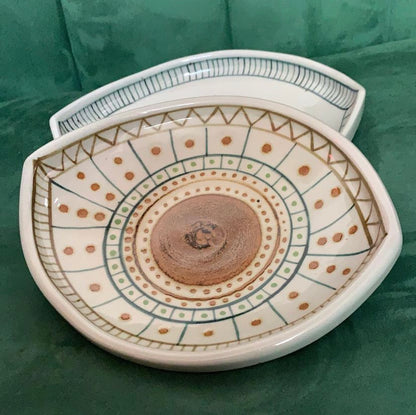 Painted Ceramic Ojo Dish