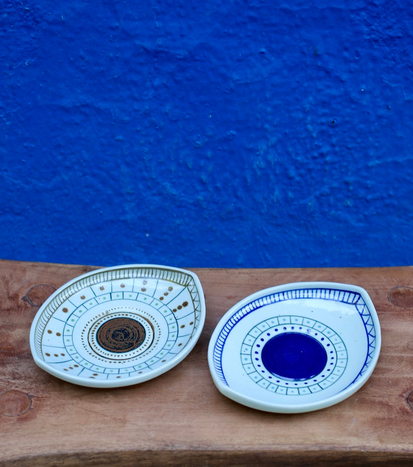 Painted Ceramic Ojo Dish