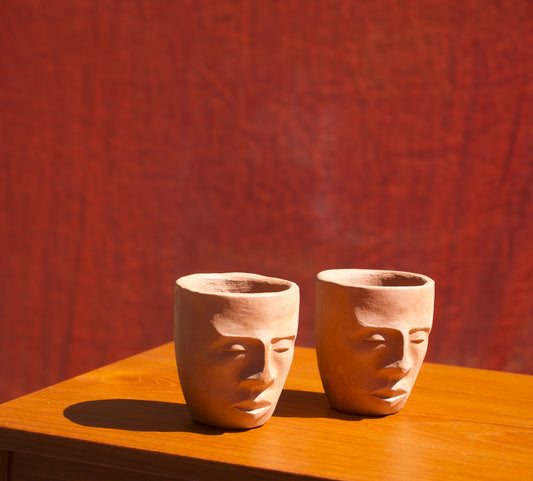 Sculpted Face Cup