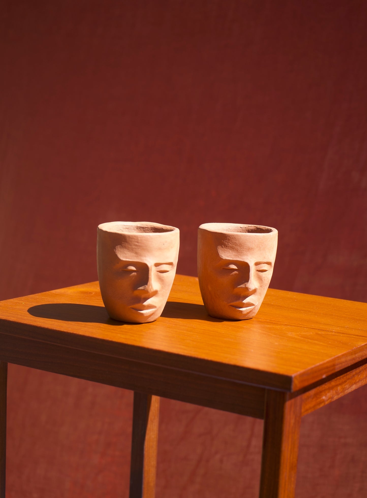 Sculpted Face Cup