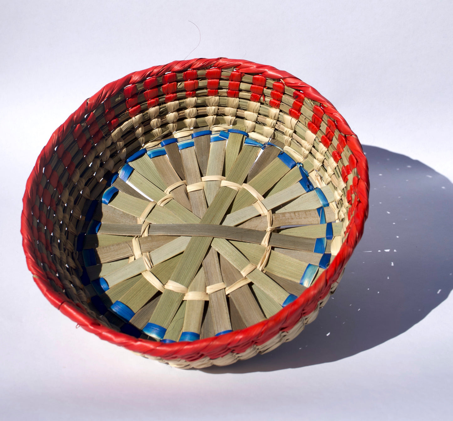 Colorful Handwoven Tortilla Basket