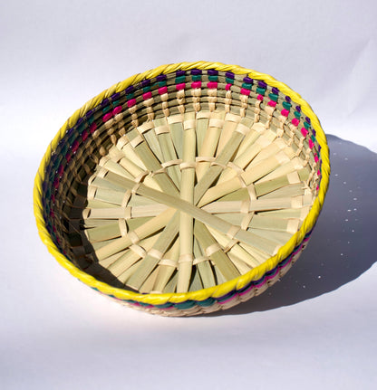 Colorful Handwoven Tortilla Basket