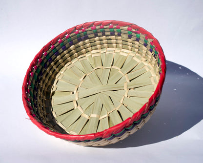 Colorful Handwoven Tortilla Basket