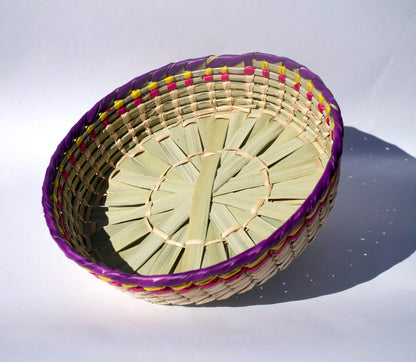 Colorful Handwoven Tortilla Basket