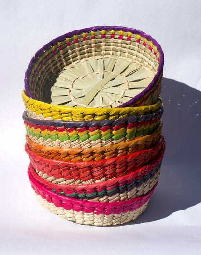 Colorful Handwoven Tortilla Basket