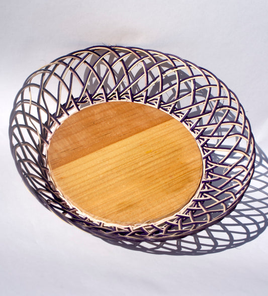 Purple Wicker Basket