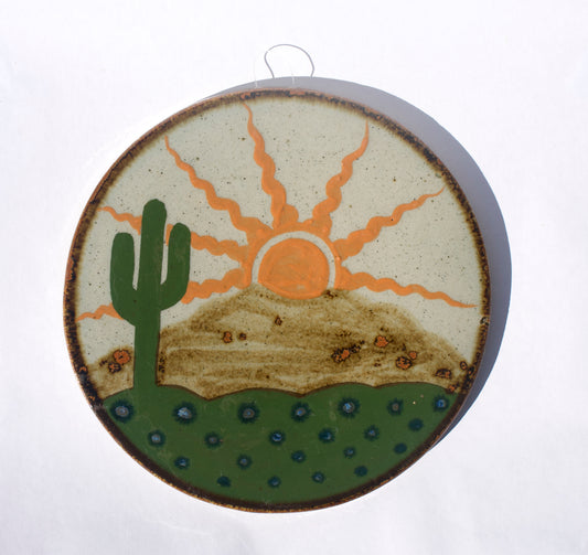 "Desert Sun" Decorative Ceramic Wall Art