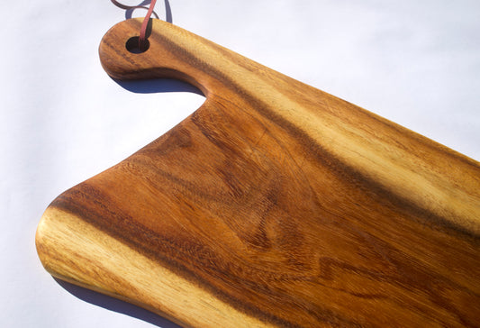 Asymmetrical Hand-Carved Cutting Board