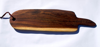 Asymmetrical Hand-Carved Serving Board