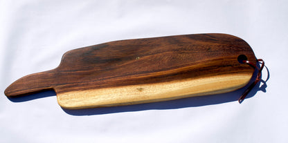 Asymmetrical Hand-Carved Serving Board