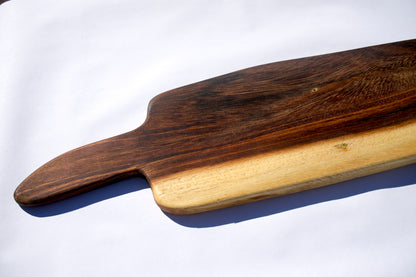 Asymmetrical Hand-Carved Serving Board