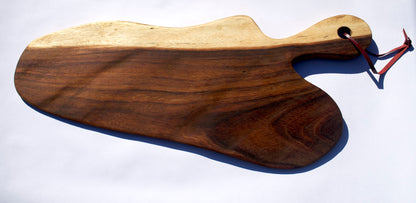 Asymmetrical Hand-Carved Serving Board