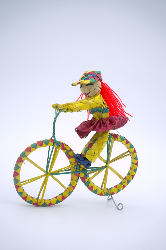 Biker Girl Folk Art