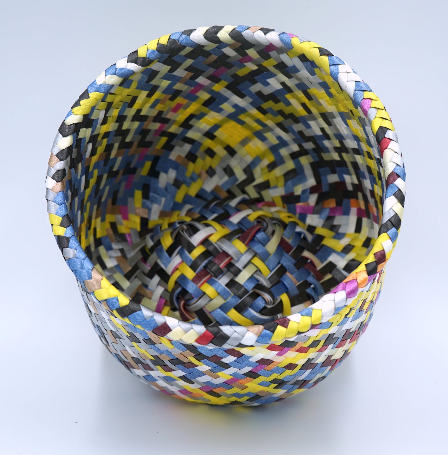 Multicolored Woven Basket - Planter