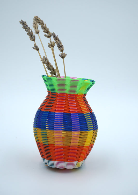 Mini Colorful Woven Vase