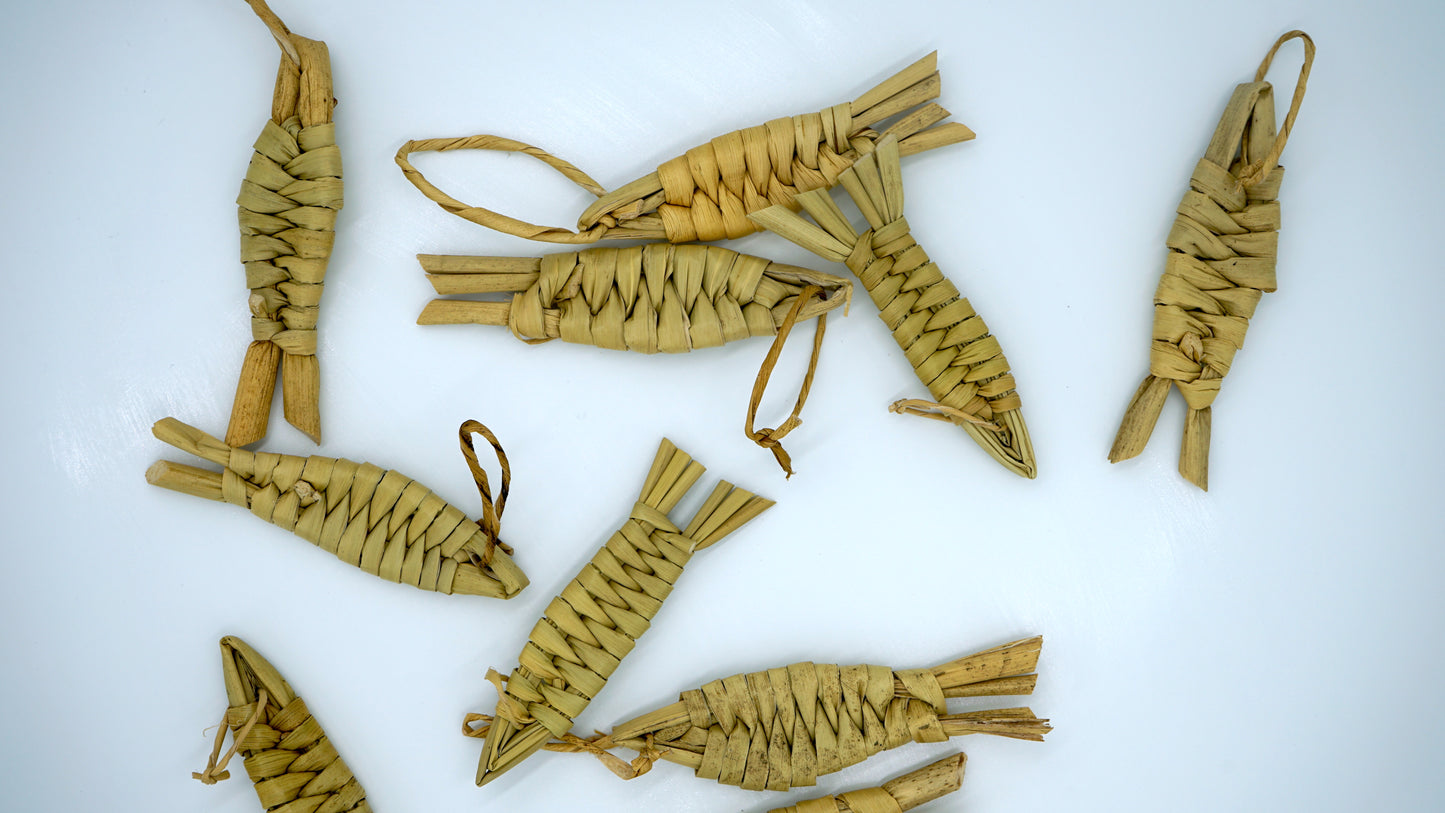 Woven Palm Fish Ornament