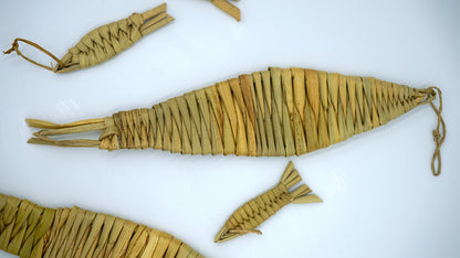 Woven Palm Fish Ornament