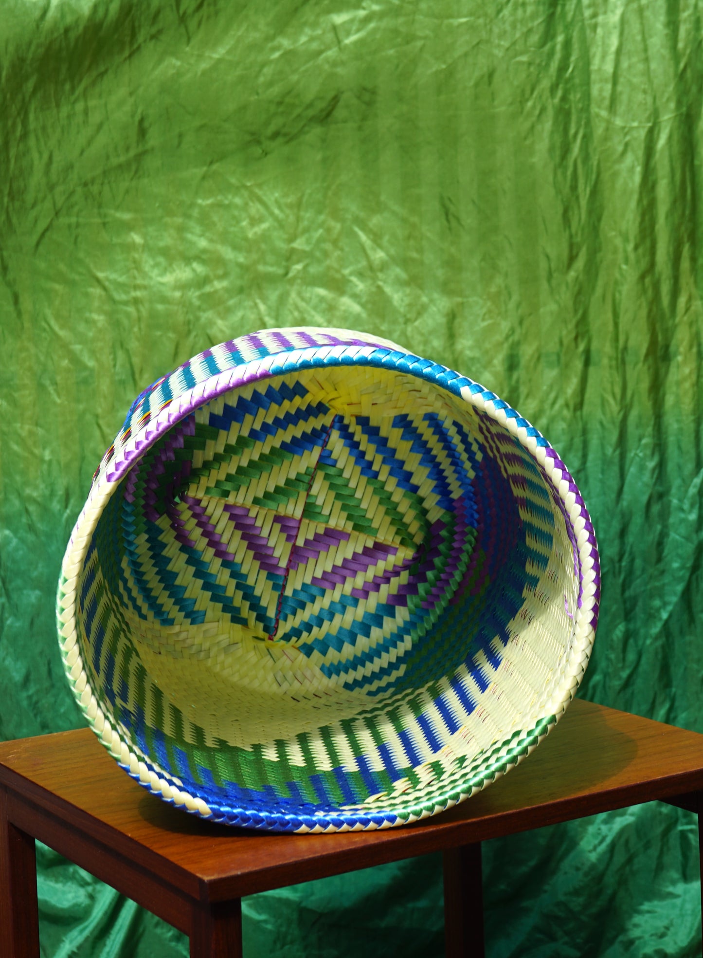 Neon Handwoven Large Basket-Planter