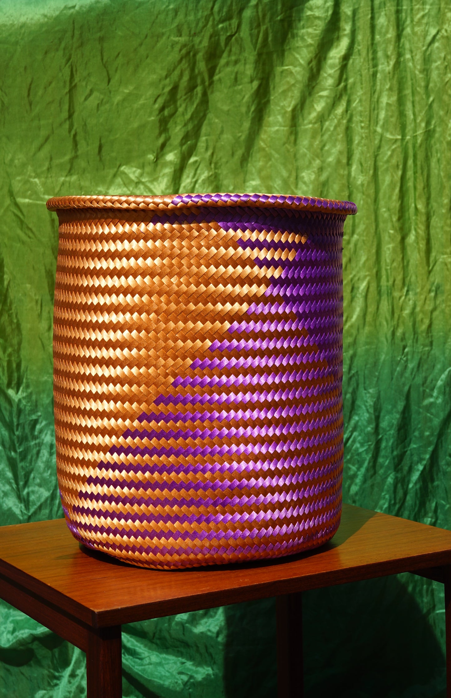 Neon Handwoven Large Basket-Planter