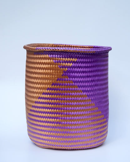 Neon Handwoven Large Basket-Planter