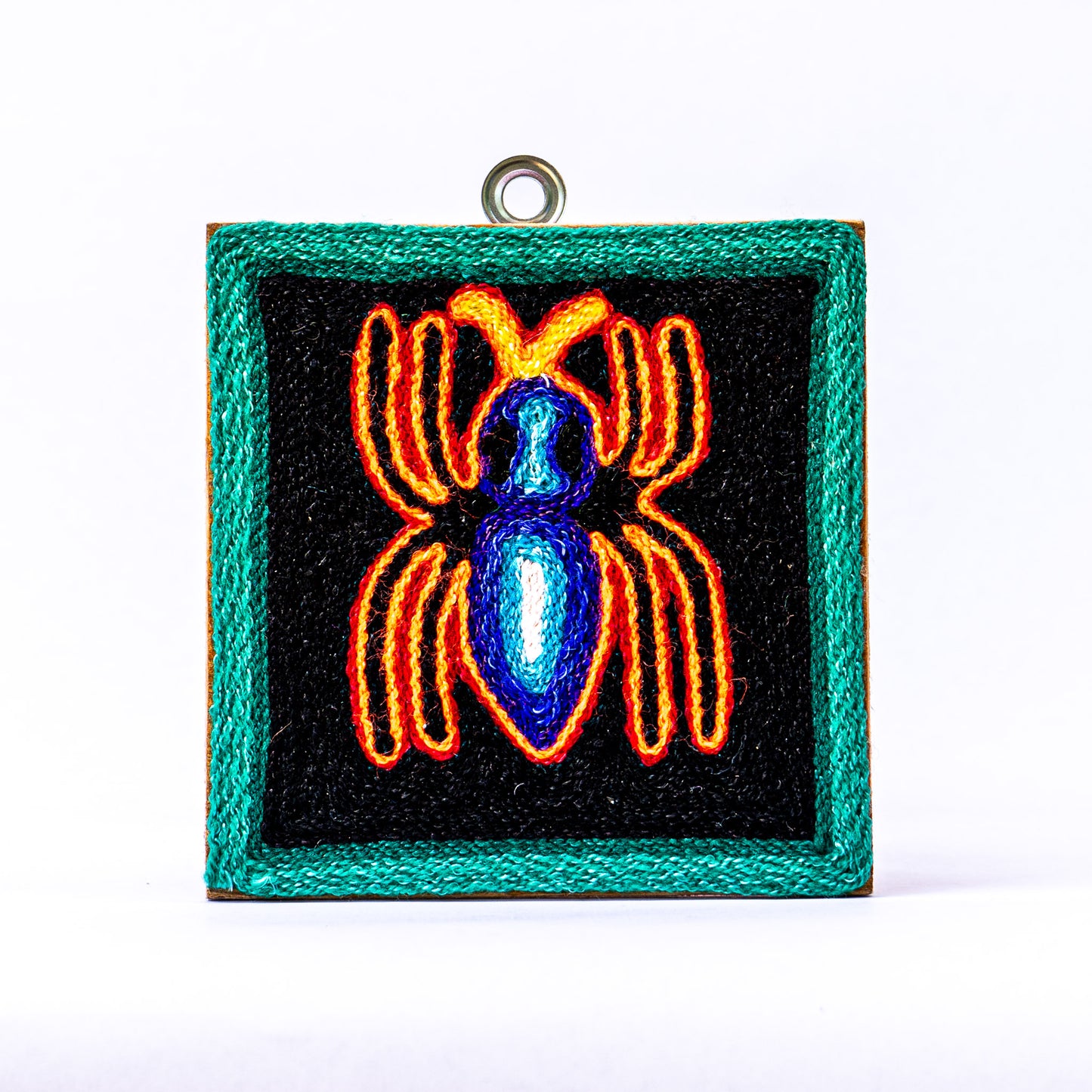 Colorful Huichol Yarn Painting - Small