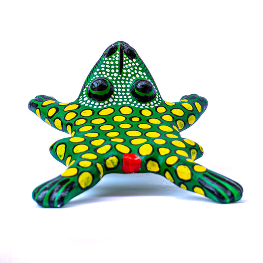 Ceramic Folk Art Frog with Hook