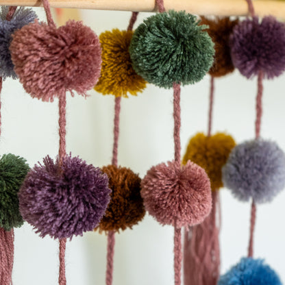 Colorful Huichol Pom Garland