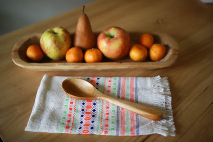 Hand Carved Long & Narrow Wooden Tray