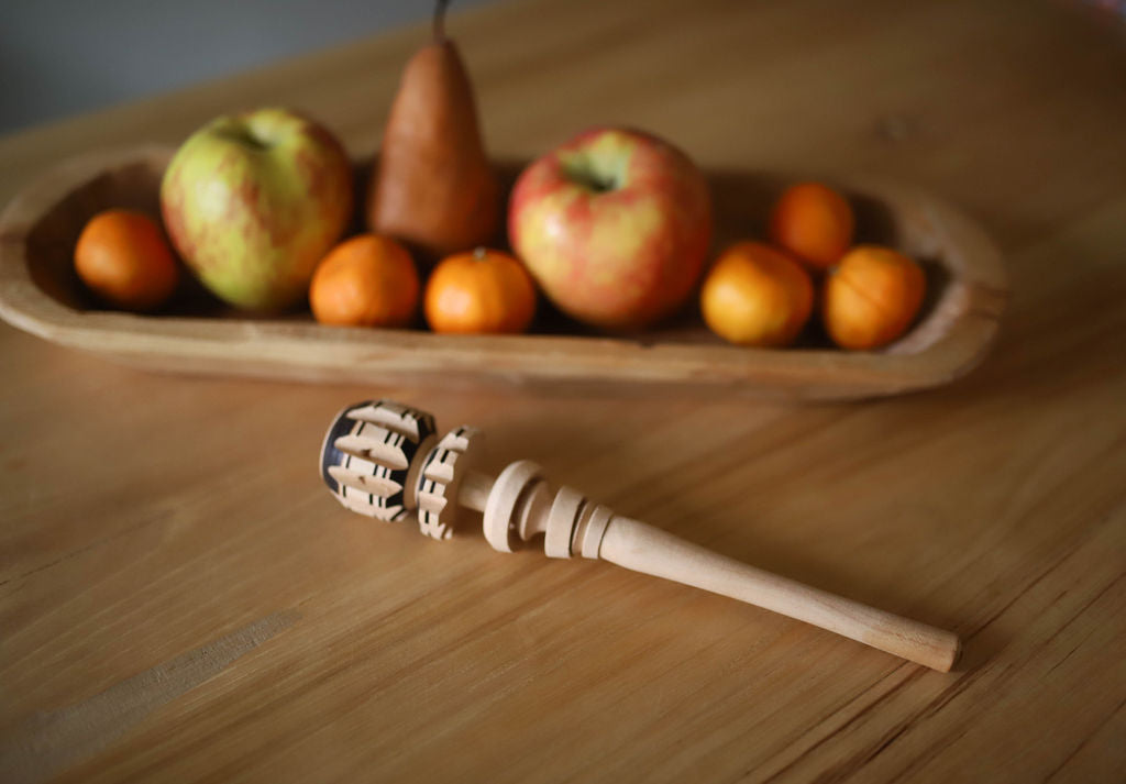 Hand Carved Long & Narrow Wooden Tray