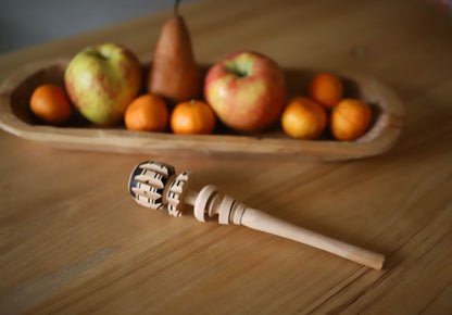 Hand Carved Long & Narrow Wooden Tray