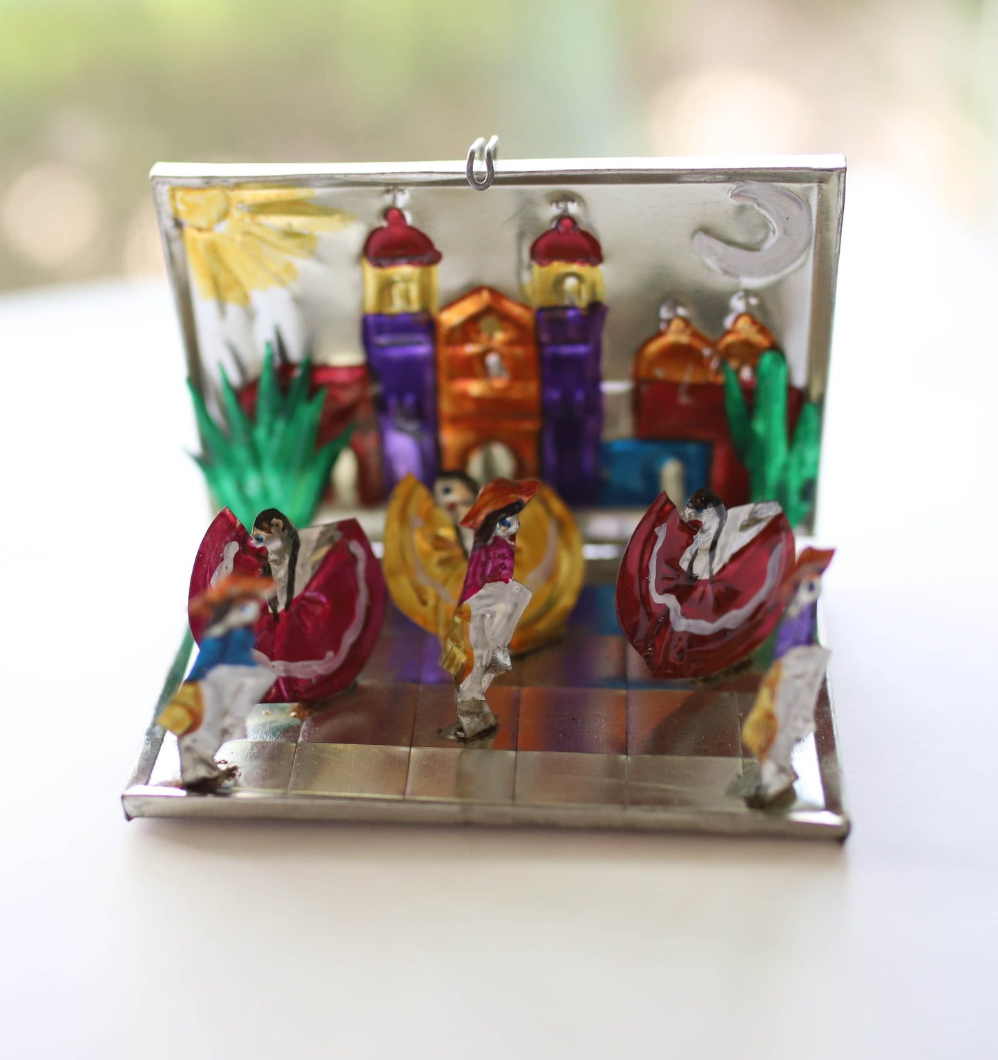 Oaxacan "Gutla" Foldable Tin Box Scene