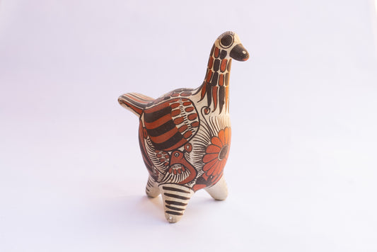 Vintage Clay Ceramic Bird Bank