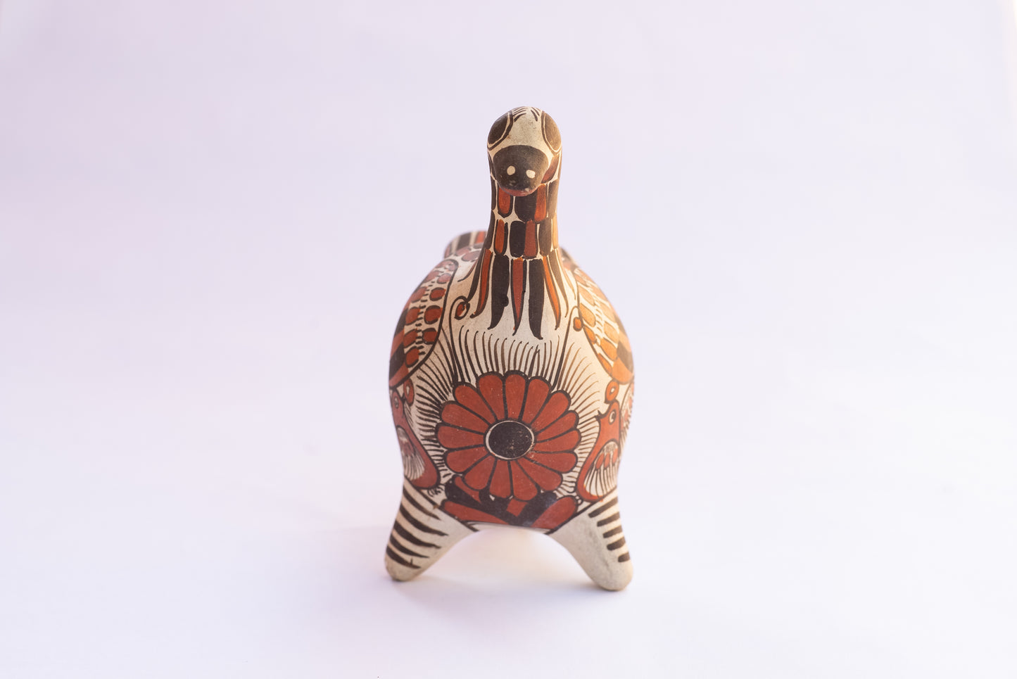 Vintage Clay Ceramic Bird Bank