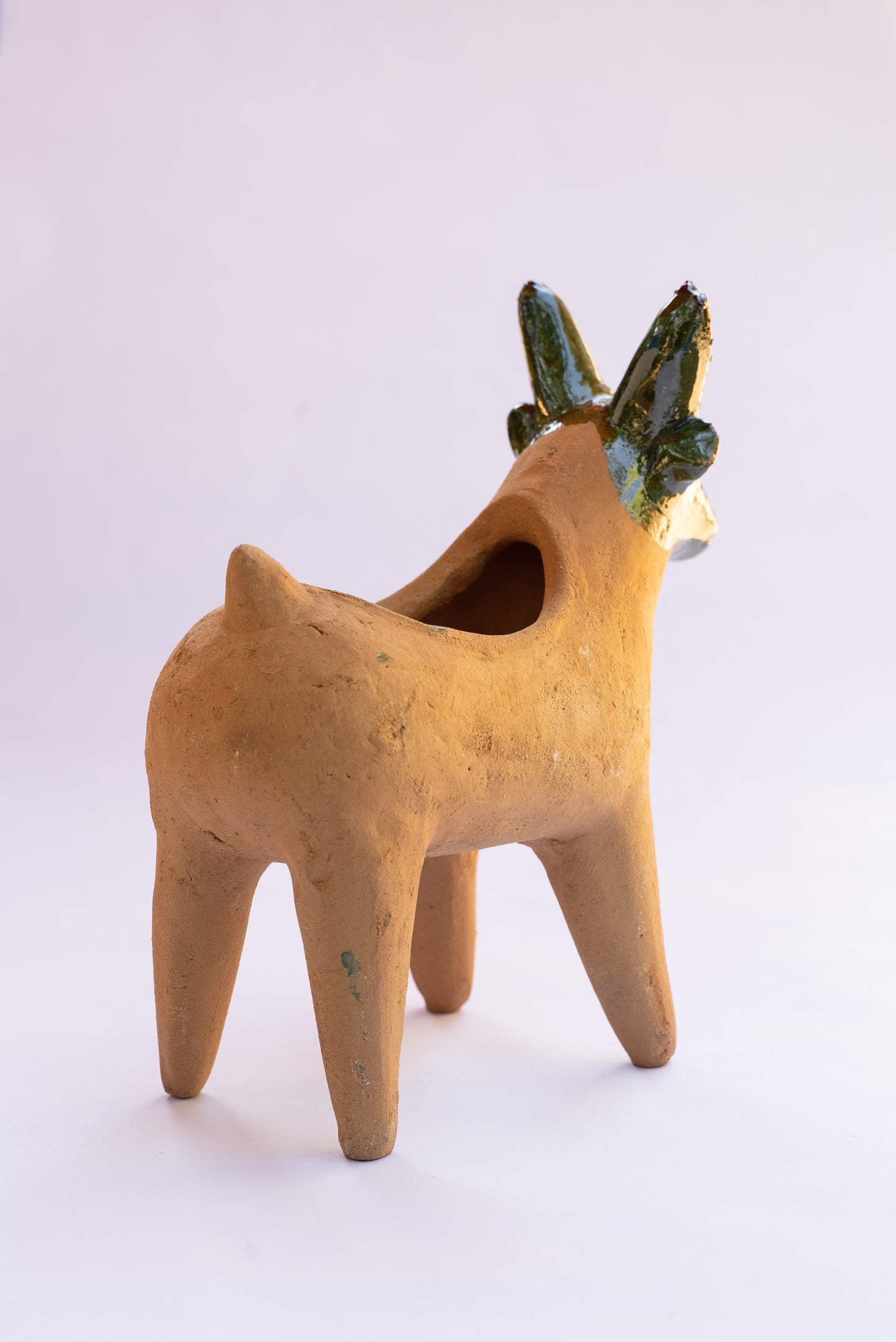 Oaxacan Cabra Clay Planter