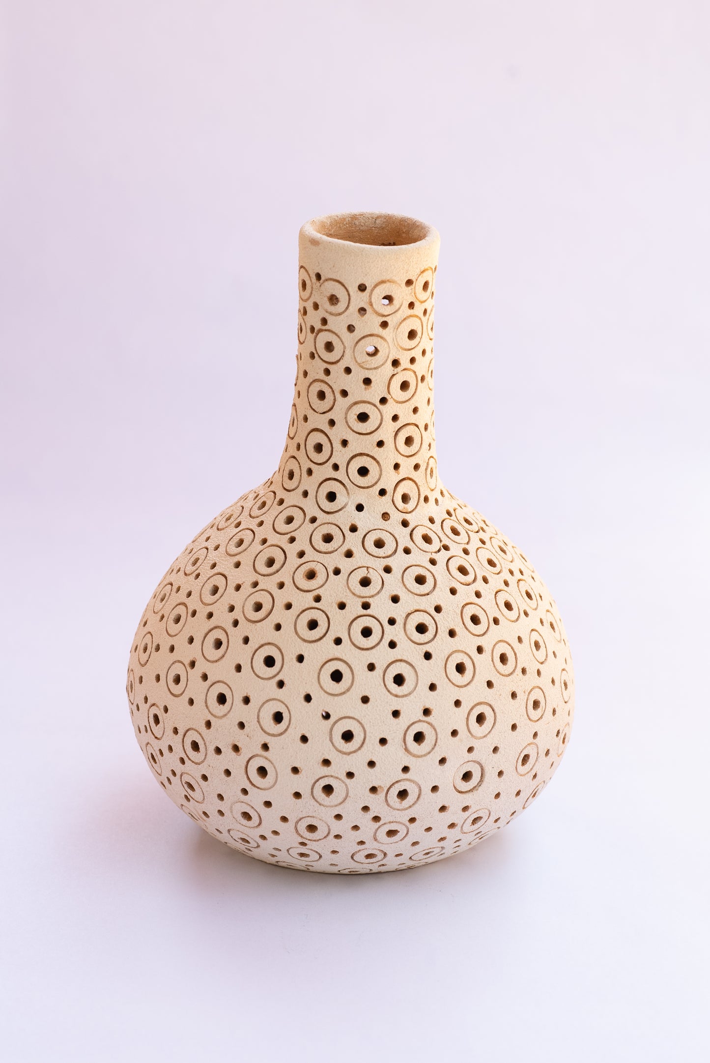 Oaxacan Cream Dot Vase