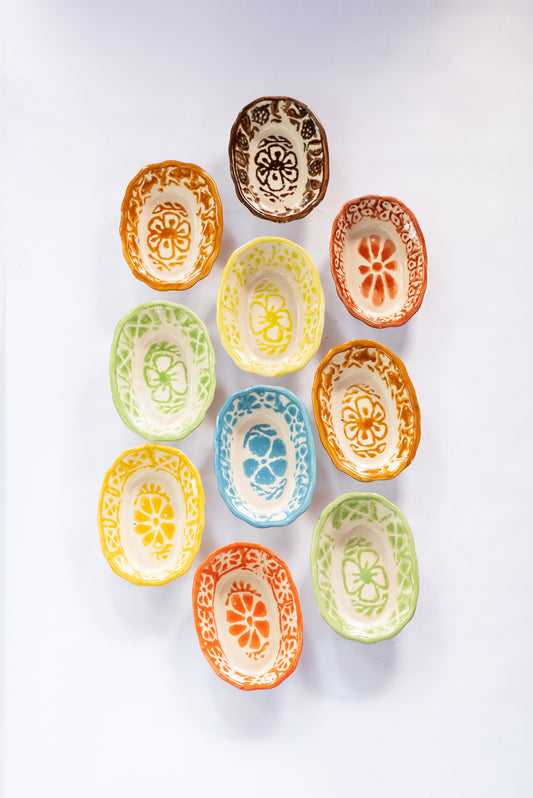 Mini Floral Ceramic Dishes
